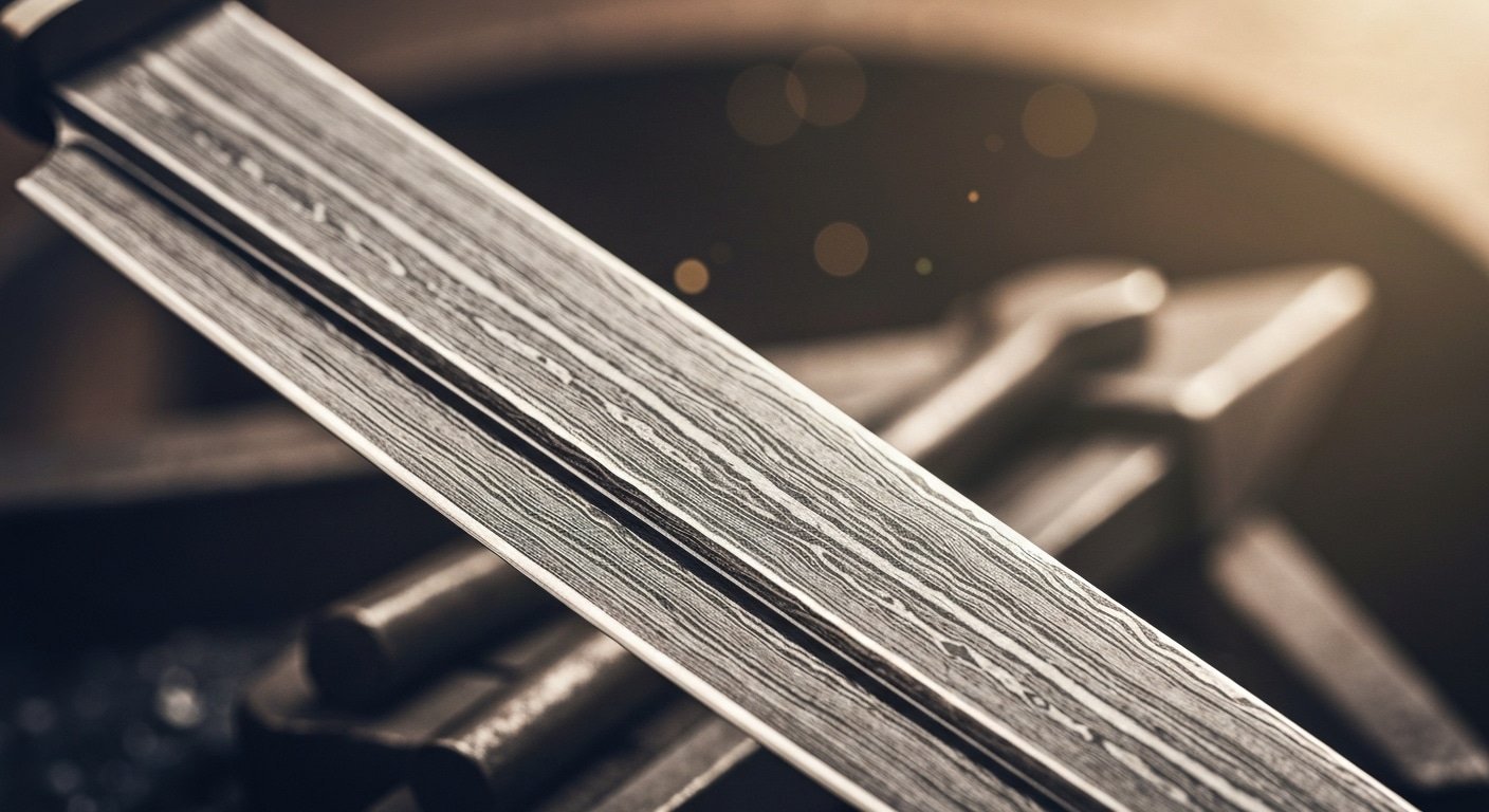 Craftsmanship and Forging of a Damascus Steak Knife Set