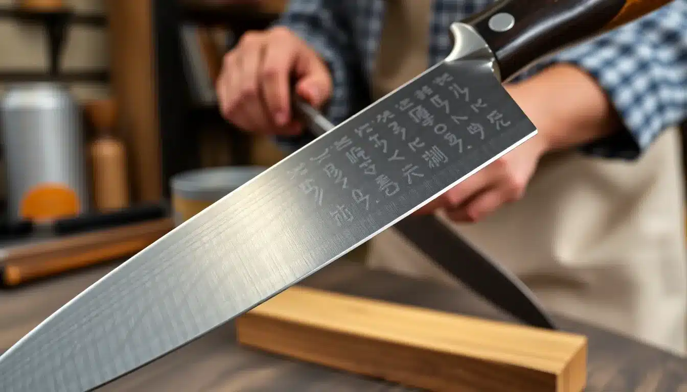 Handcrafted Japanese Knives - Japanese Craftsmanship Detail