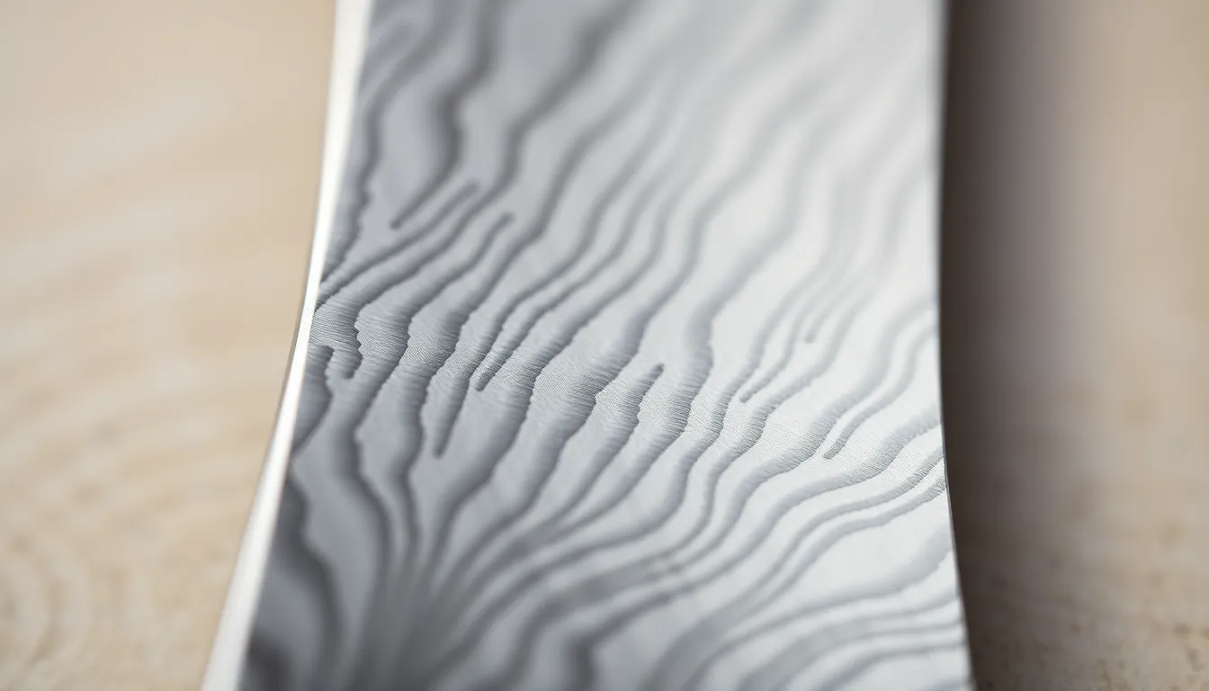 Detailed Patterns of Japanese Damascus Kitchen Knives