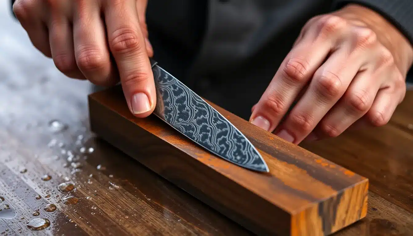 Care for Japanese Knives Damascus Steel