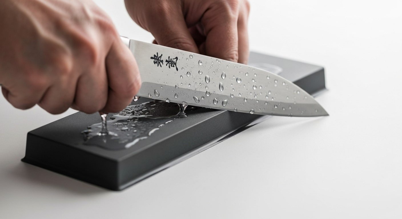 Maintaining Kaishin Knives with Whetstone Sharpening