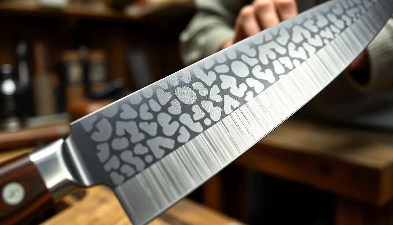 Custom Japanese Chef Knives - Japanese Craftsmanship Detail