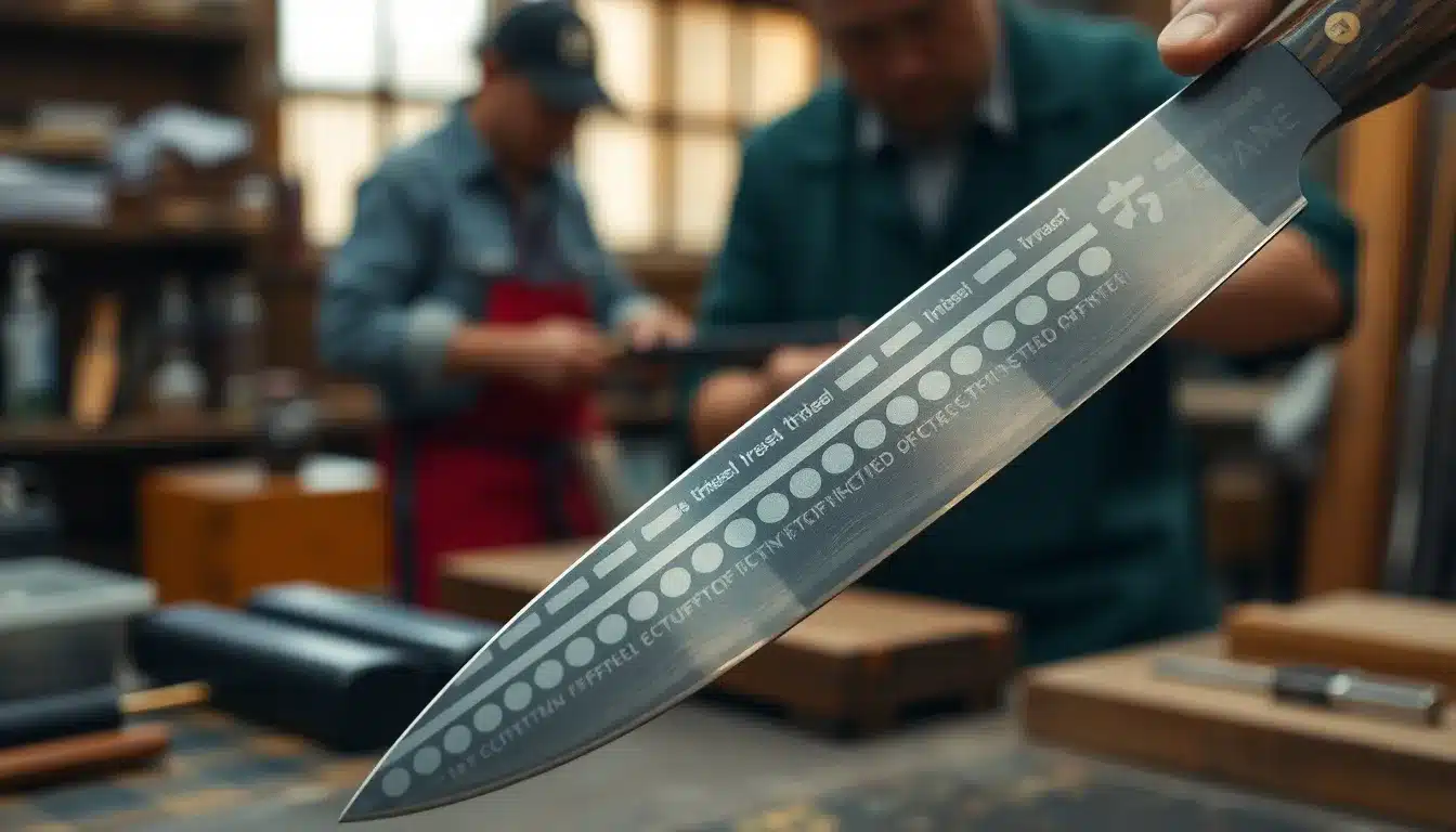Custom Japanese Knives - Japanese Craftsmanship Detail