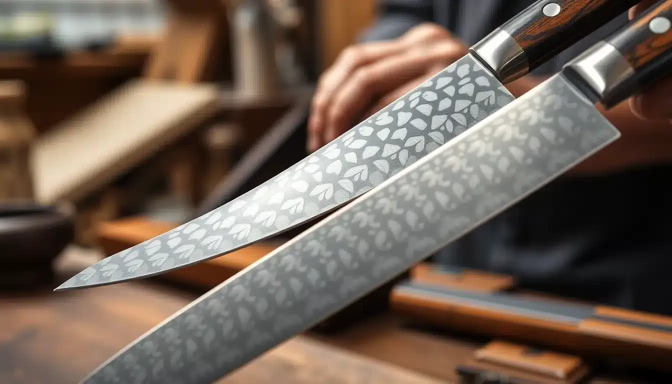 Japanese Carving Knives - Japanese Craftsmanship Detail