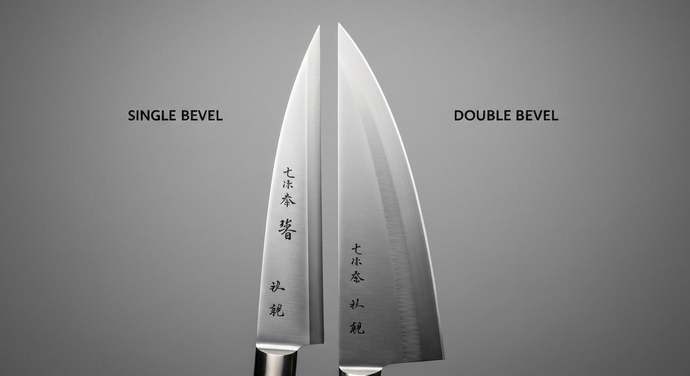 Understanding Japanese Knives Names: Single vs Double Bevel