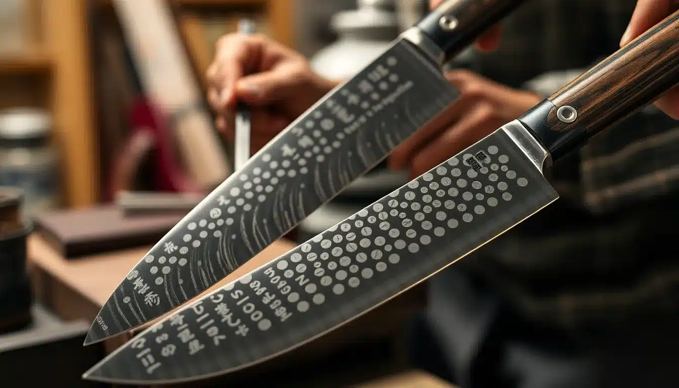 Japanese Fishing Knives - Japanese Craftsmanship Detail