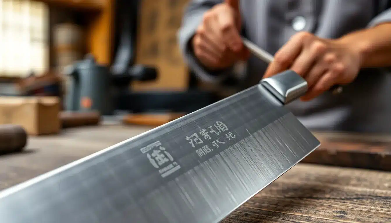 Stainless Steel Japanese Knives - Japanese Craftsmanship Detail