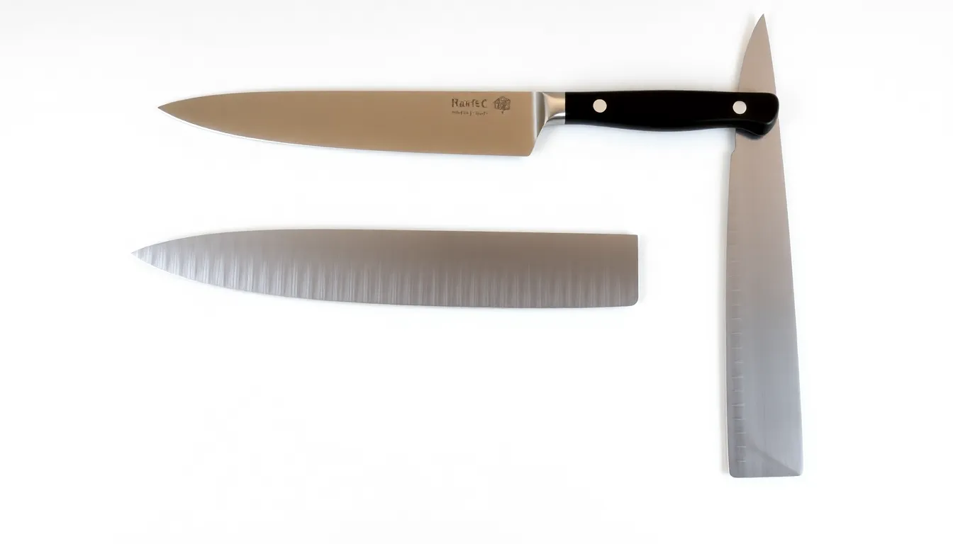 Sharpening Japanese Santoku Knife on a Whetstone