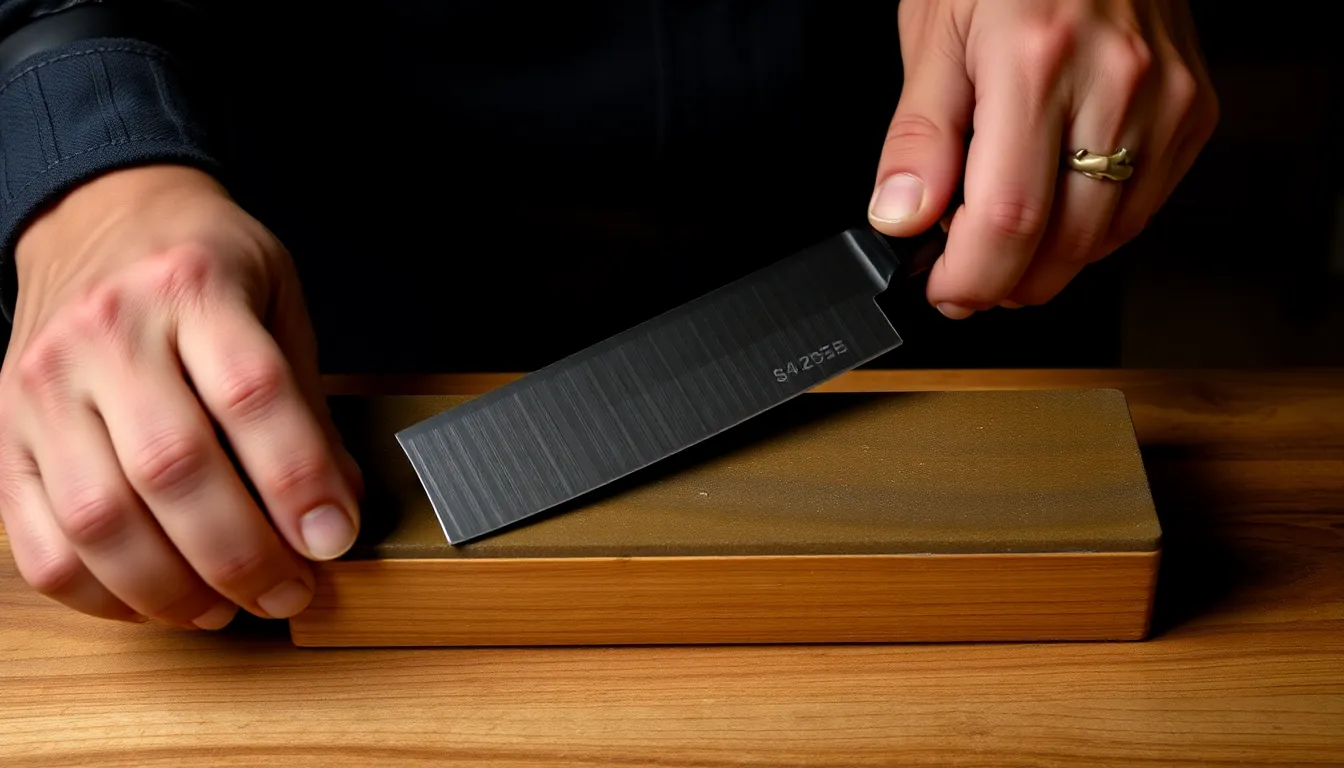 Artisan Crafting Genuine Japanese Style Knives