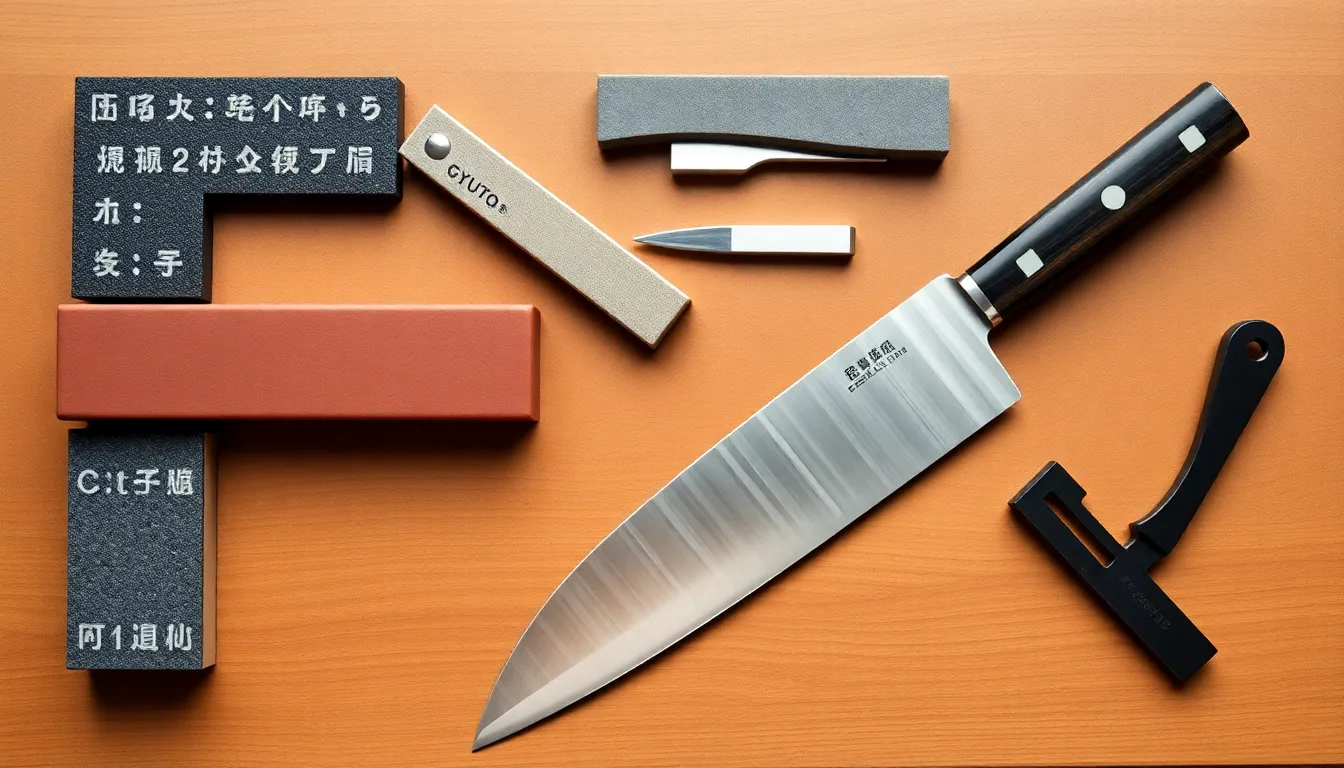 Essential tools for mastering sharpening Japanese kitchen knives.