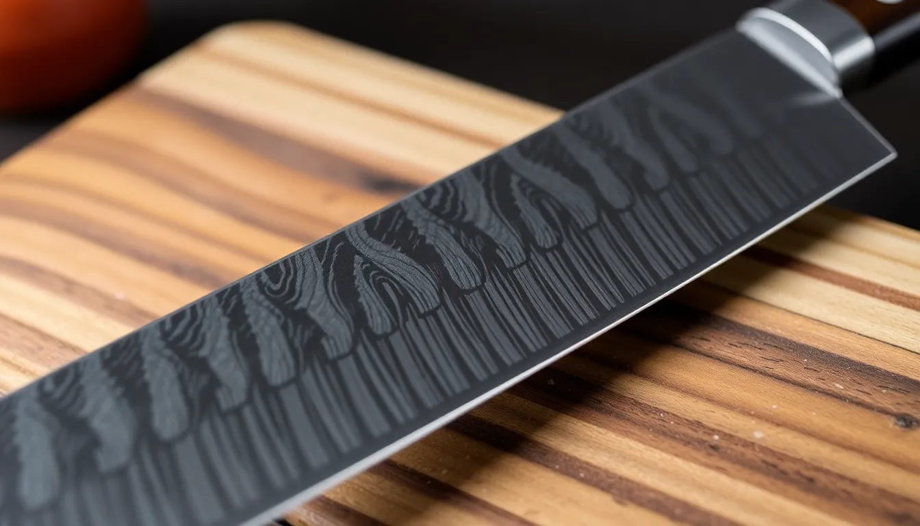 Close-up of Best Gyuto Japanese Knife on Amazon