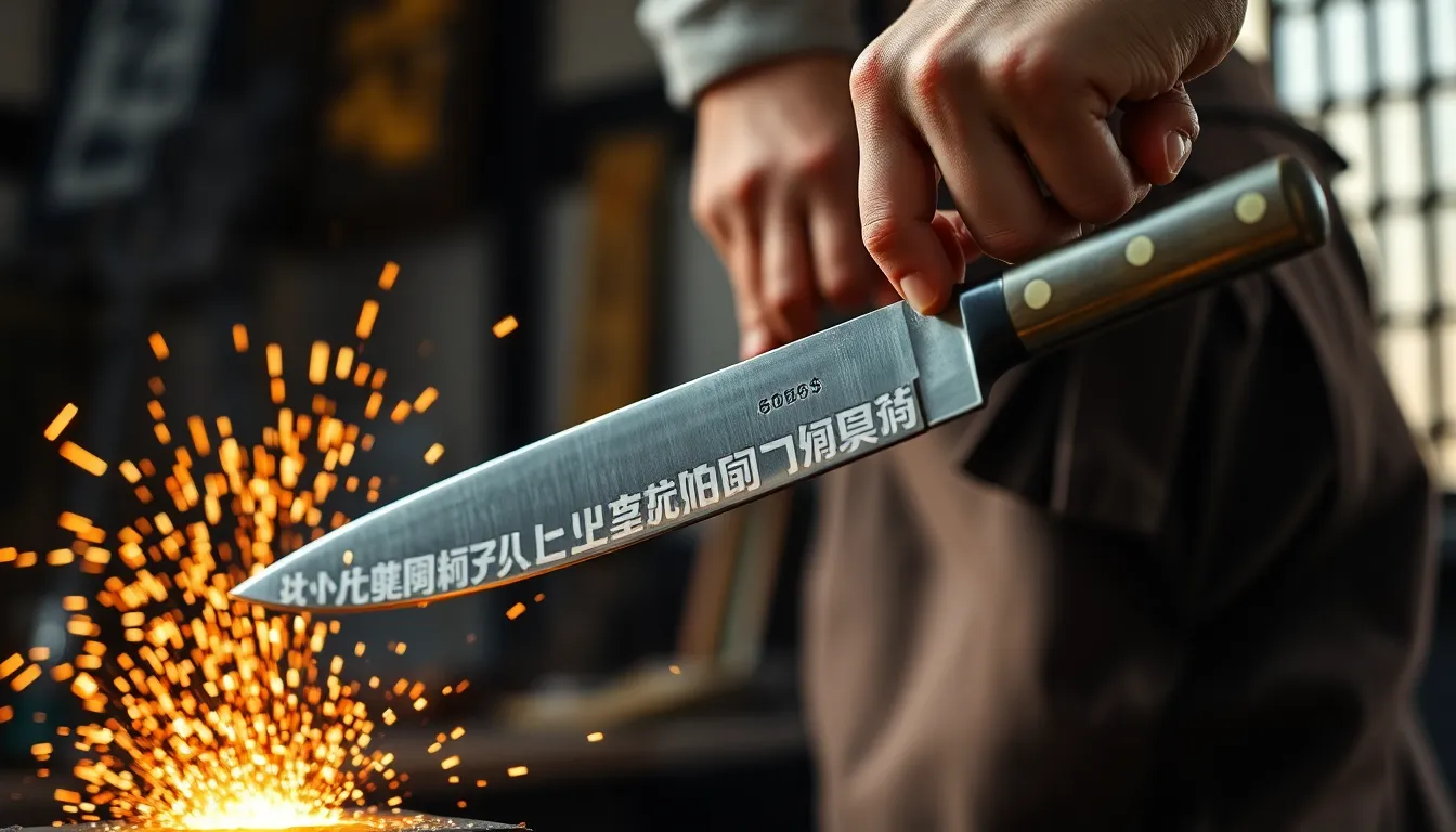 Master Craftsman Forging Traditional Japanese Cooking Knives