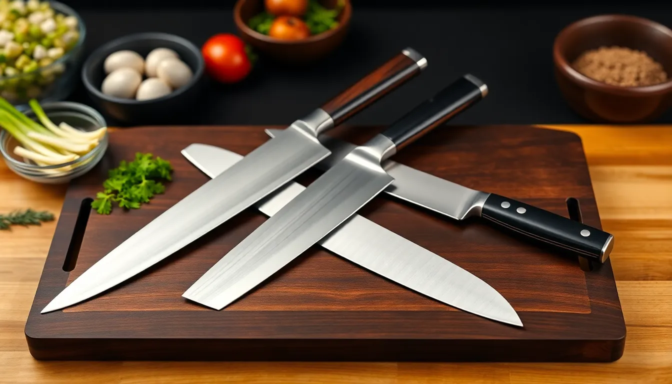 Collection of Japanese Traditional Knives for Chefs