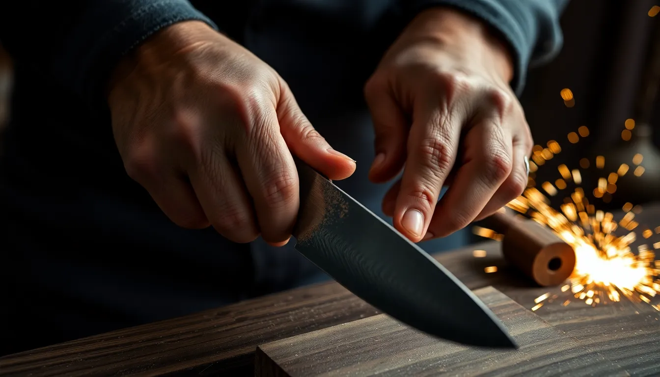 Master Bladesmith Crafting Japanese Culinary Knives