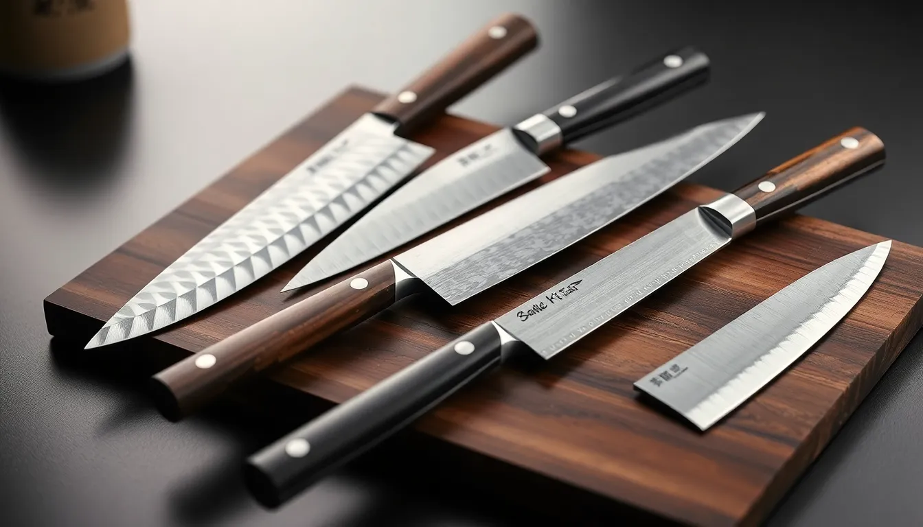 Collection of Diverse Japanese Chef’s Knives