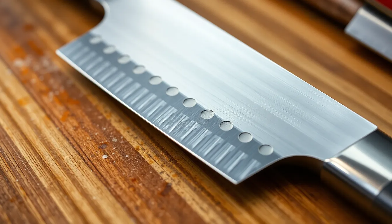 Artisan japanese knives santoku Blade Design