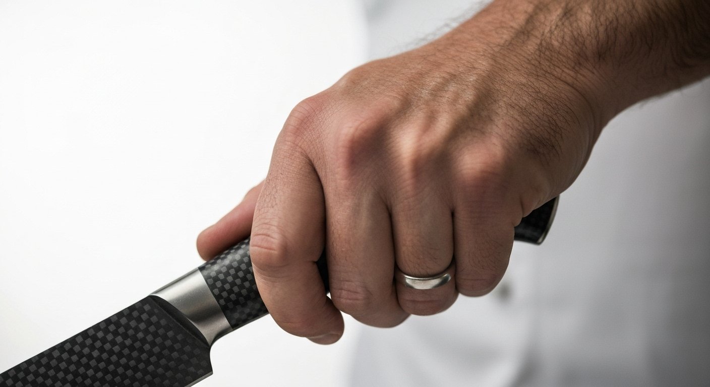 Ergonomic Carbon Fiber Kitchen Knife Handle