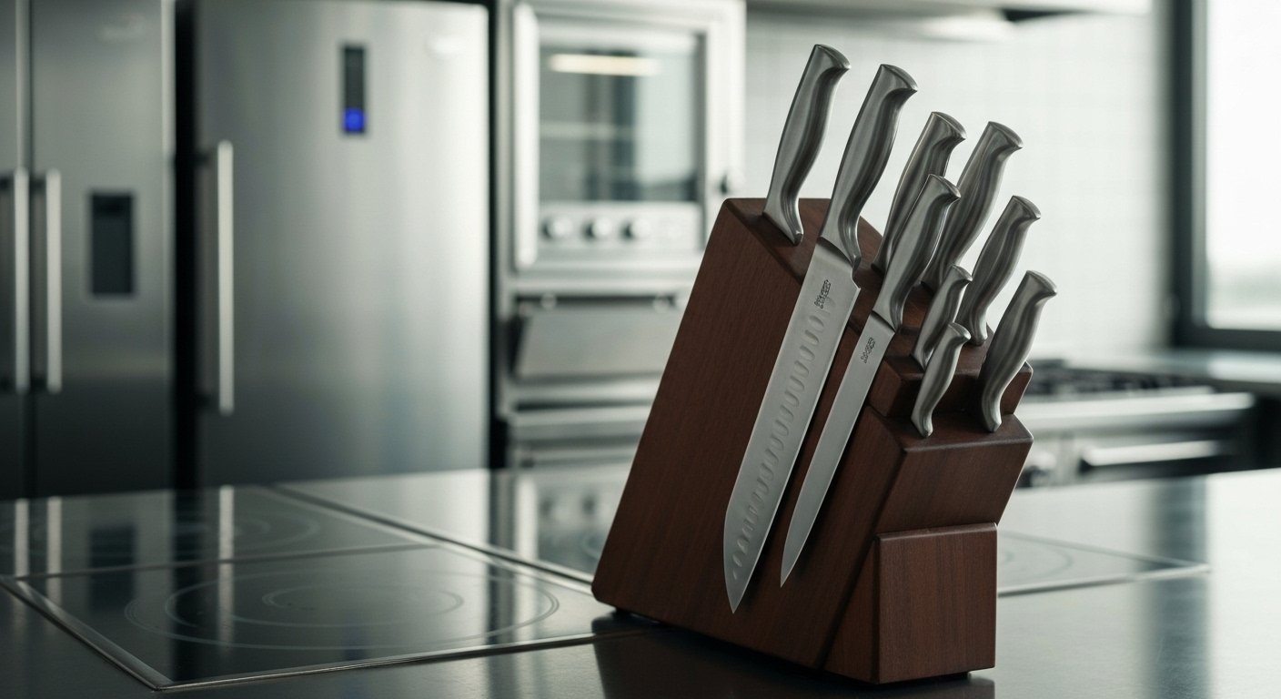 Premium VG10 Knife Set Display for Professional Kitchens