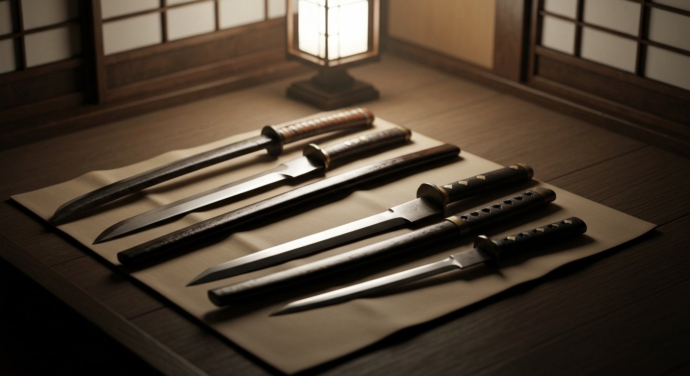 Historical Japanese Samurai Knives Collection