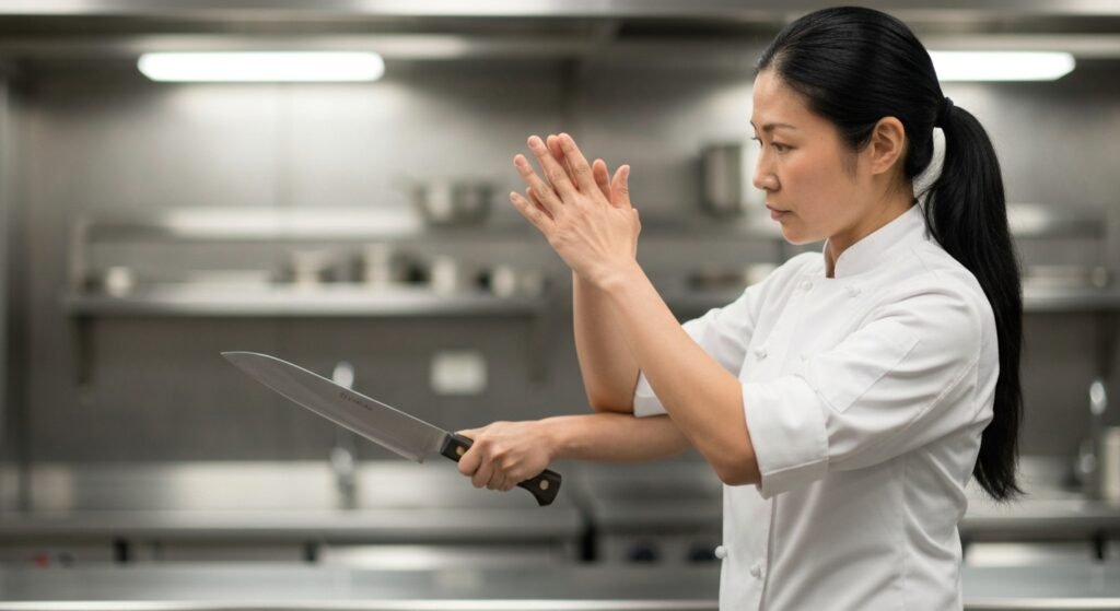 Ergonomics for Optimal Japanese Knives Sharpening Angle