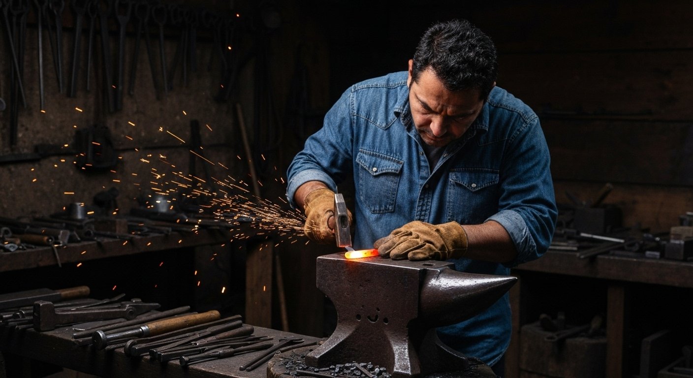 Hand Forged Butcher Knife Forging Process