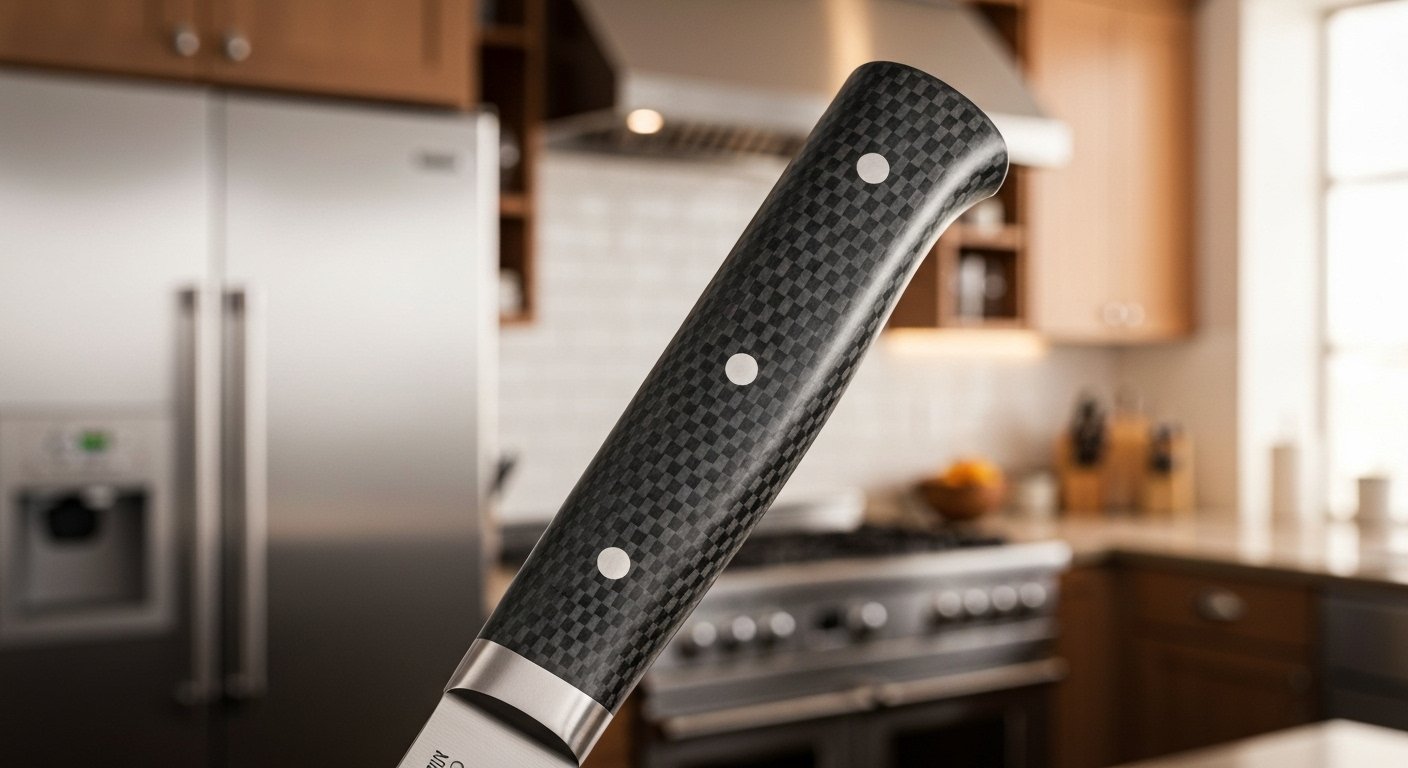 Premium Chef’s Knife with Carbon Fiber Handle – Carbon Fiber Kitchen Knives