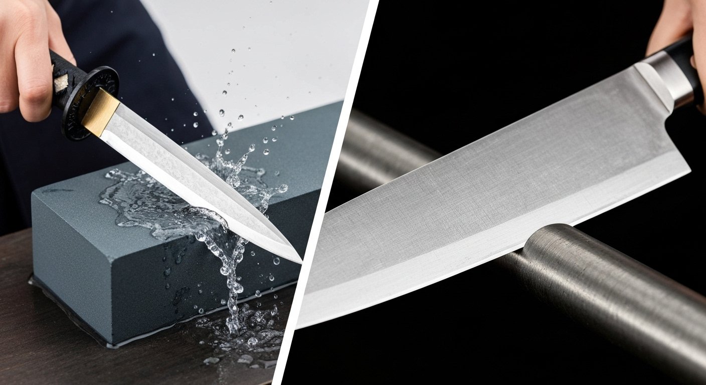 Sharpening Techniques: German Knives vs Japanese Knives