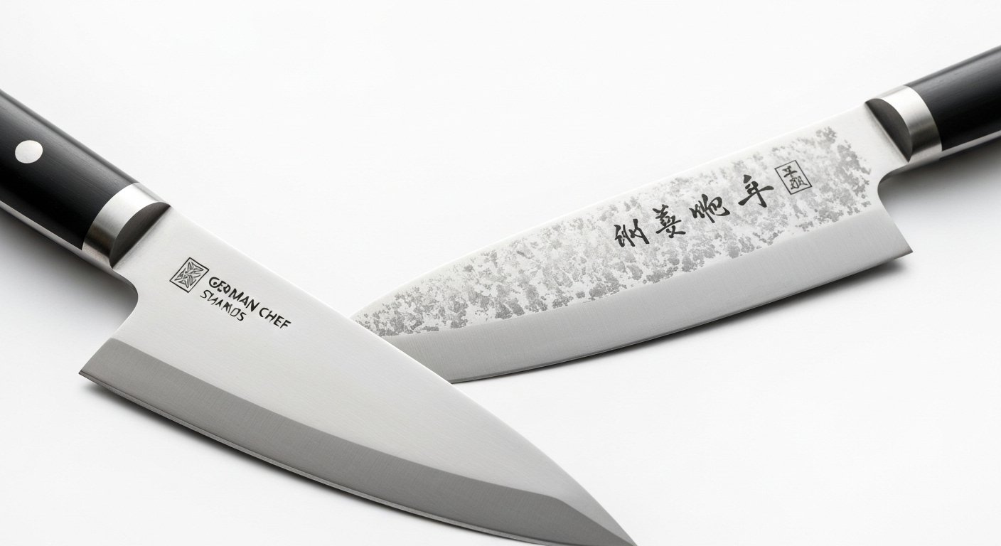 Blade Geometry Differences Between German vs Japanese Knives
