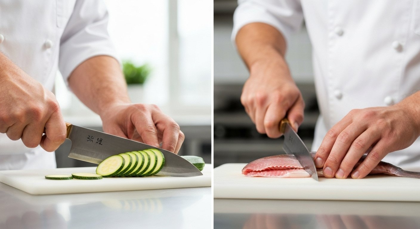 Specialized Types of Japanese Knives for Culinary Tasks
