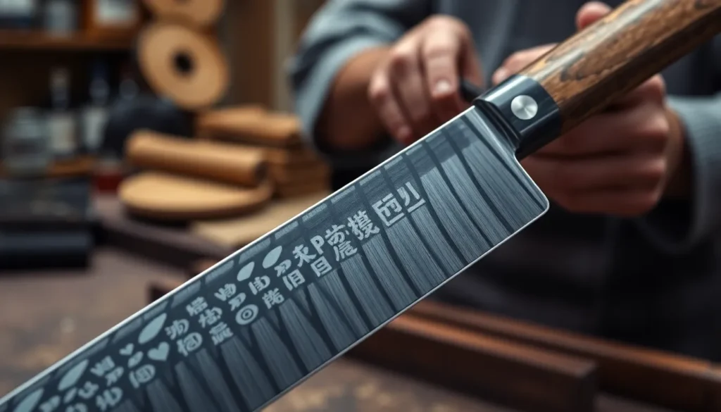 Best Japanese Cooking Knives - Japanese Craftsmanship Detail